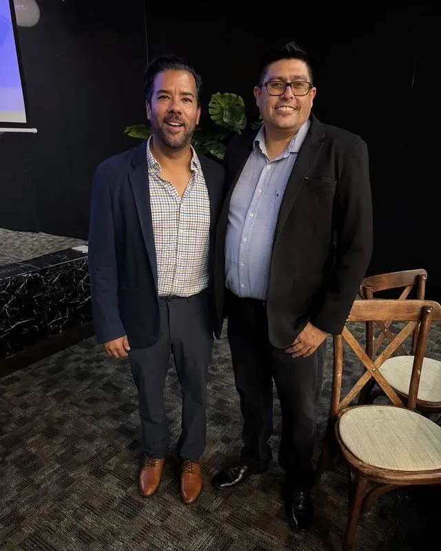 Con René Espinosa, presidente de INDEX Chihuahua